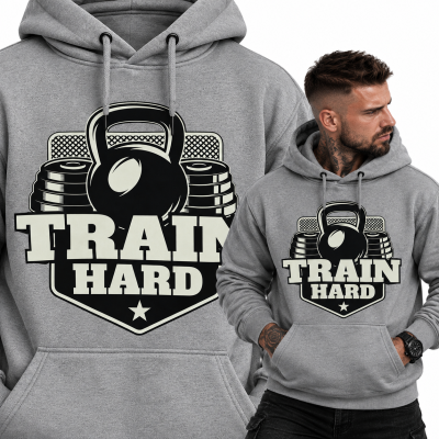 BLUZA Z KAPTUREM  NA SIŁOWNIĘ GYM SET